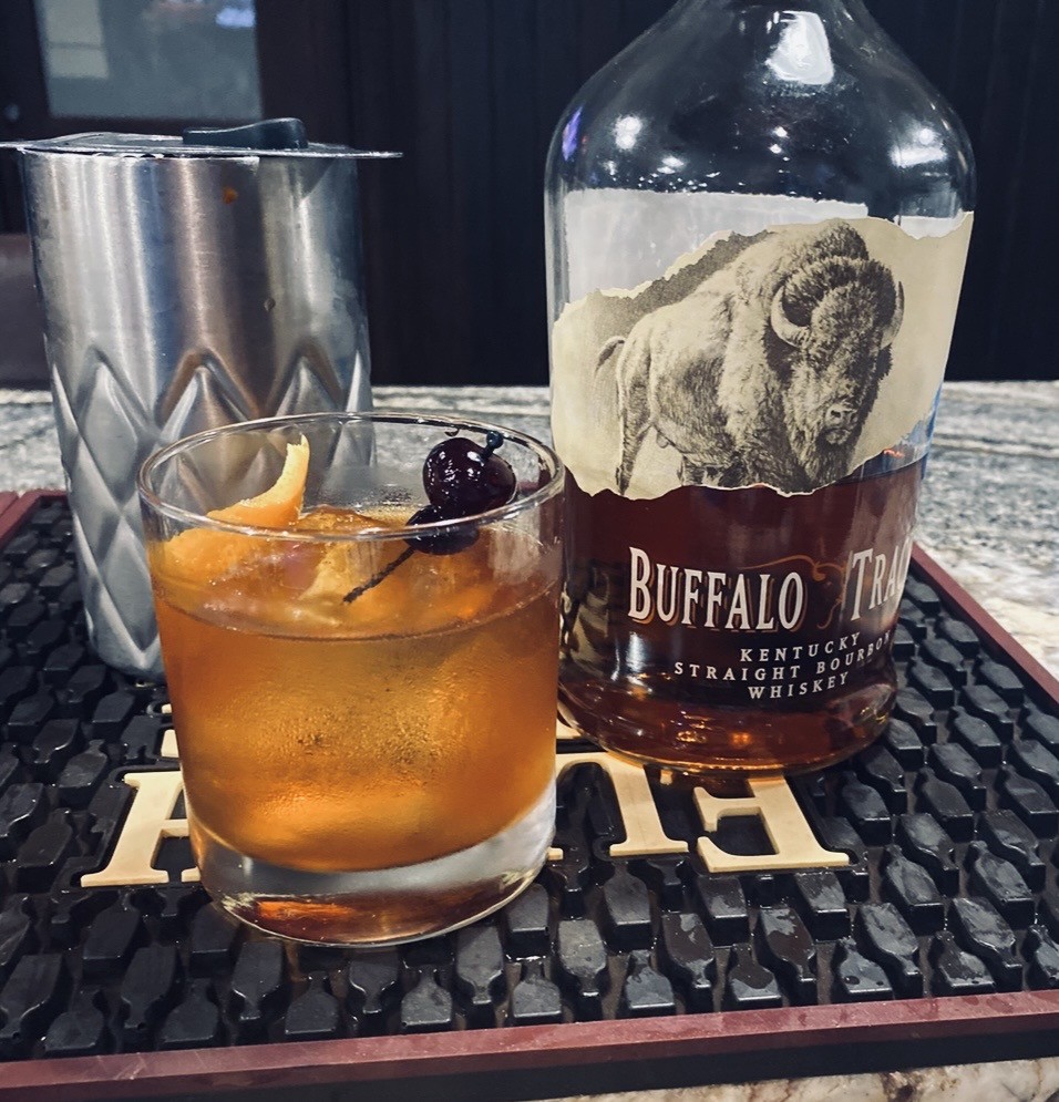 Old Fashioned with Buffalo Trace bourbon